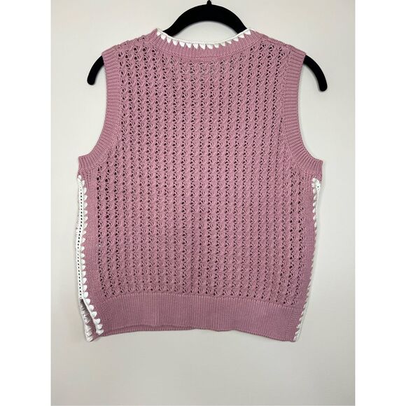 Varley Delany Knit Vest in Woodrose - Picture 5 of 8